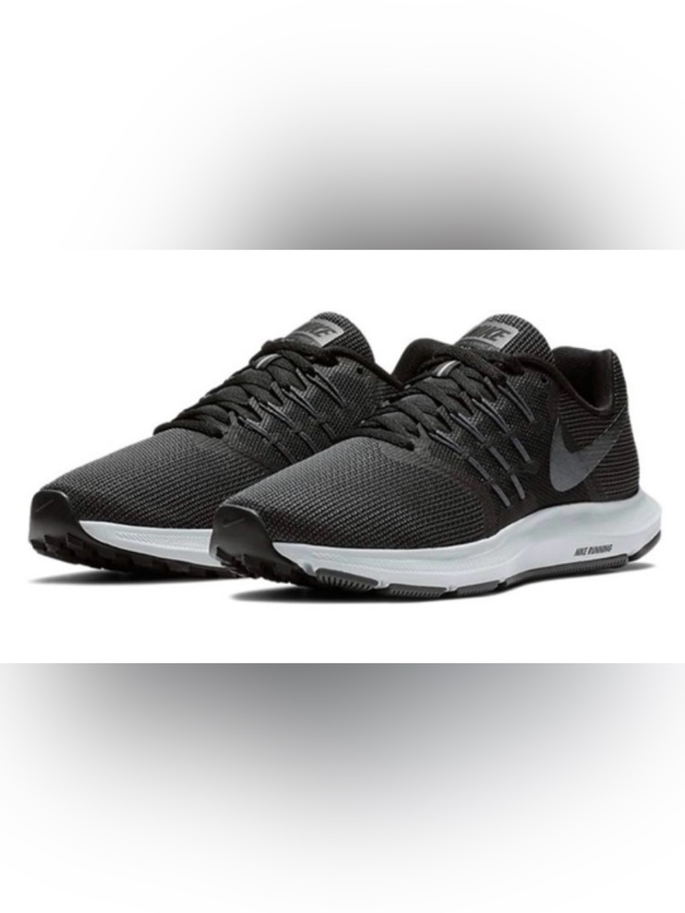 Nike Run Swift Road Running Shoes Black White Sz. 10